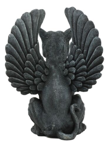 Winged Lioness Gargoyle Statue 6.5"Tall Safari Giant Cat Feline Lion Notre Dame