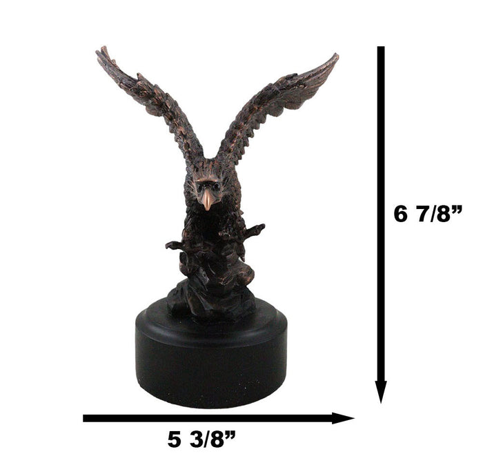 Wings Of Glory King Of The Skies Majestic Bald Eagle Swooping On Prey Figurine