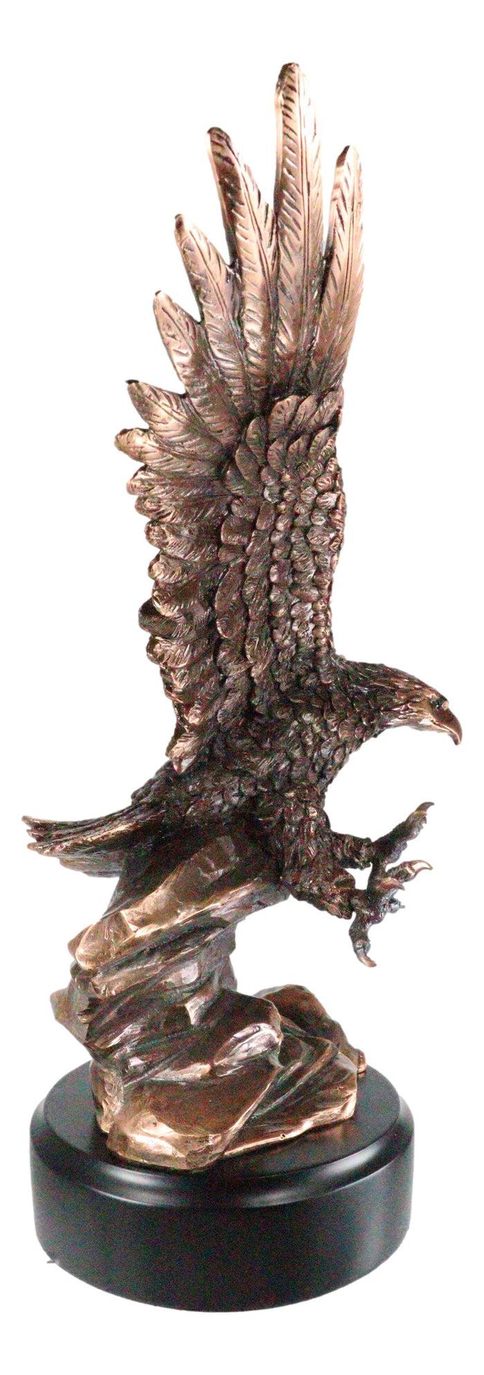 Wings Of Glory King Of The Skies Majestic Bald Eagle Soaring Figurine With Base