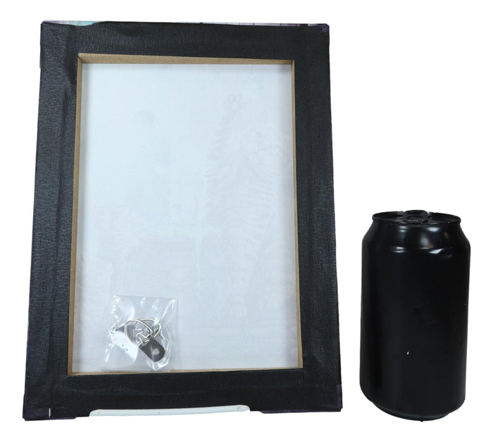 Witch Hubble Hubble Cat And Kittens Magic Cauldron Wood Framed Canvas Wall Decor