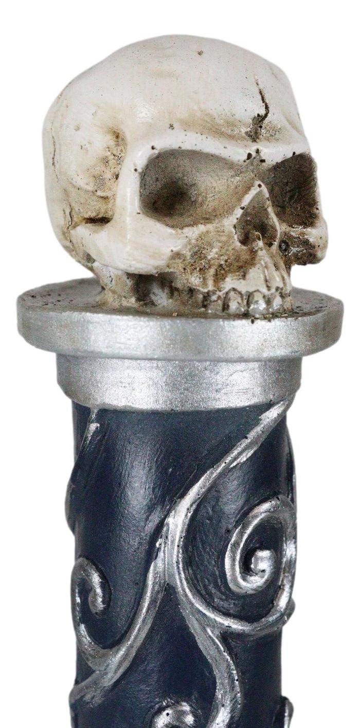 Witchcraft Skeleton Fingers And Skull Blue Decorative Potion Bottle Drink Me