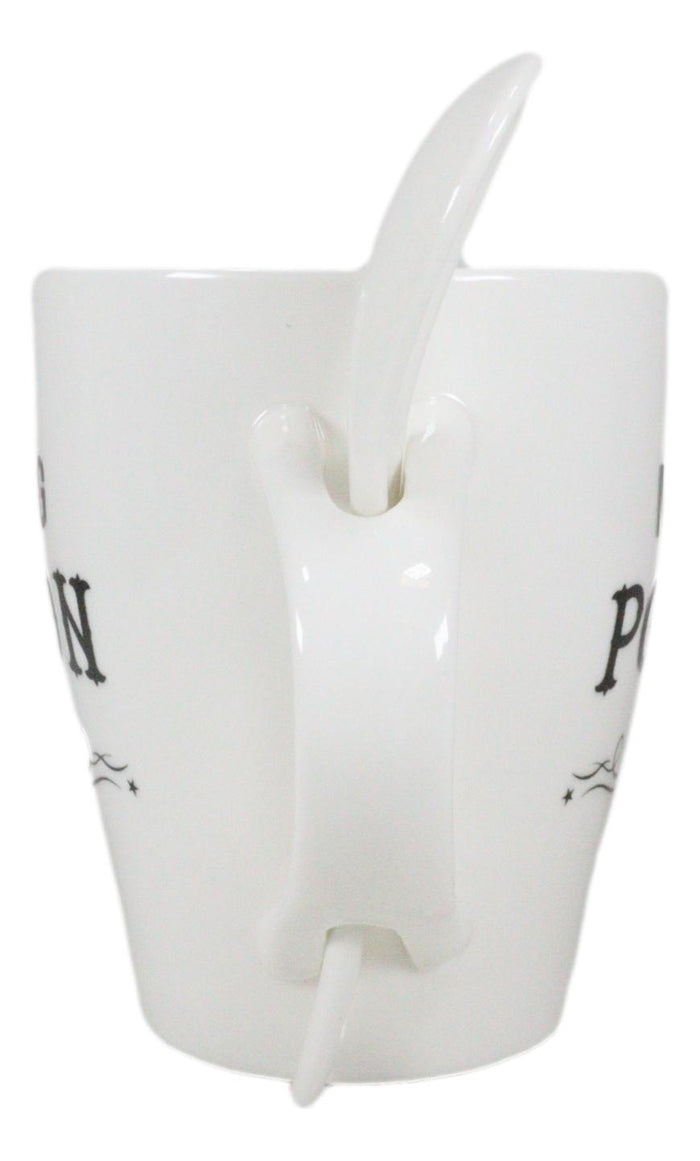 Witchcraft Wicca Morning Potion Pentagram Star Ceramic Coffee Mug And Spoon Set