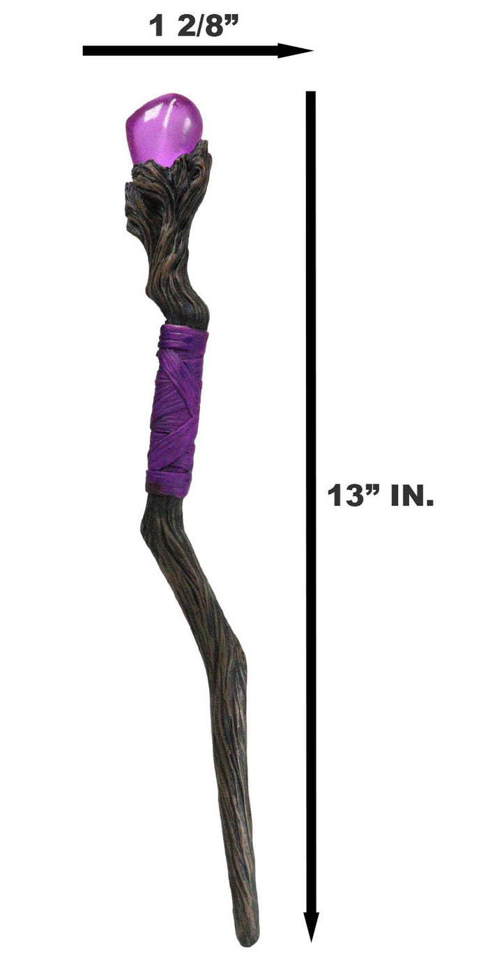 Witches Wizards And Sorcerers Fantasy Cosplay Ruby Power Stone Magic Wand Decor