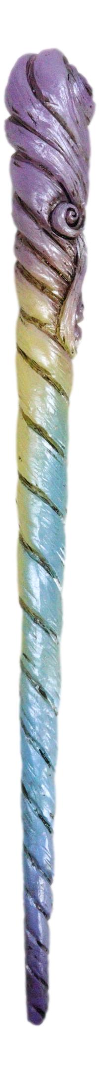 Wizards Fantasy Cosplay Rainbow Unicorn Horn Magic Wand Staff Prop Accessory 13"