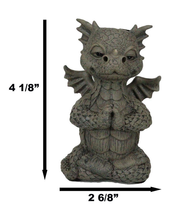 Zen Inner Peace Whimsical Garden Dragon Yoga Meditation Backflow Incense Burner