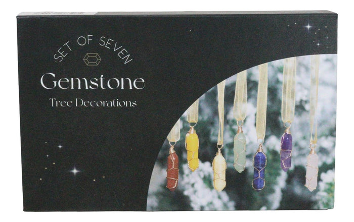 7 Spiritual Sacred Colorful Crystal Tree Hanging Ornaments Decoration With Case