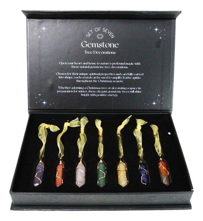 7 Spiritual Sacred Colorful Crystal Tree Hanging Ornaments Decoration With Case