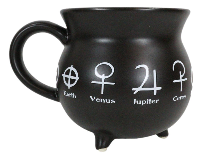 Astrological Solar Alchemy Symbols Cauldron Porcelain Soup Bowl Large Coffee Mug