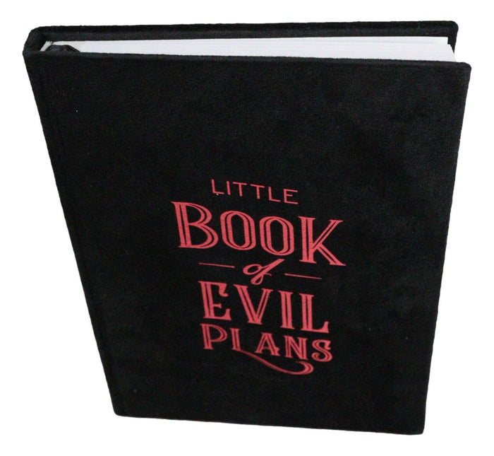 Dark Arts Little Book Of Evil Plans A5 Lined Pages Velvet Cover Journal Book