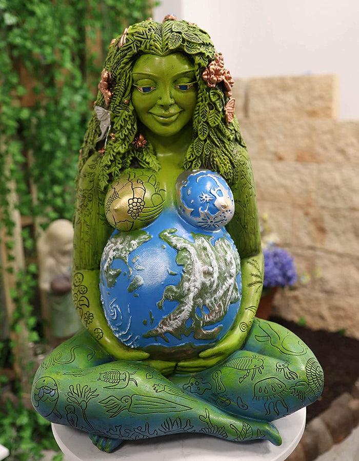 Ebros 24" Tall Millennial Gaia Mother Earth Goddess Statue by Oberon Zell (XL)