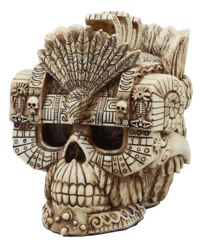Ebros Aztec Empire Emperor Montezuma Skull Statue Tenochtitlan King Moctezuma