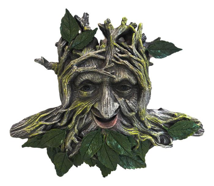 Ebros Celtic Greenman See Hear Speak No Evil Sculpture Wall Plaques Set Of 3