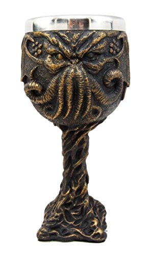 Ebros Cthulhu Mythos Cosmic Giant Octopus The Great One 8oz Resin Wine Goblet