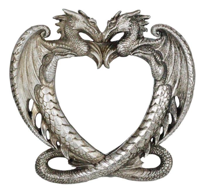 Ebros Double Guardian Lover Dragons Heart Small Vanity Dresser Table Wall Mirror