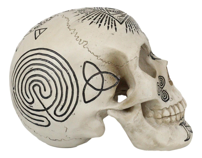 Ebros Eye Of Provision Triple Moon Paranormal Metaphysical Witchcraft Skull Figurine