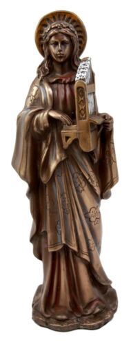 Ebros Gift Catholic Saint Cecilia Figurine 10"H Patroness Of Musicians Roman Martyr Sculpture