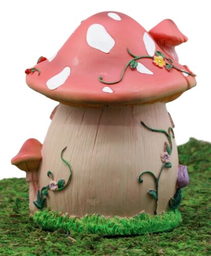 Ebros Gift Enchanted Fairy Garden Miniature Mushroom Toadstool Cottage House Figurine 6.25"H Do It Yourself Ideas For Your Home