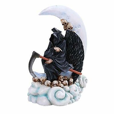Ebros Gift New Moon Dreamer Skull Reaper Resin Figurine
