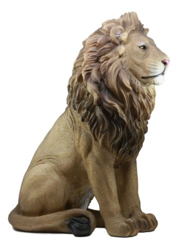Ebros King Of The Savannah African Pride Lion Statue 20"Tall The Majestic Aslan