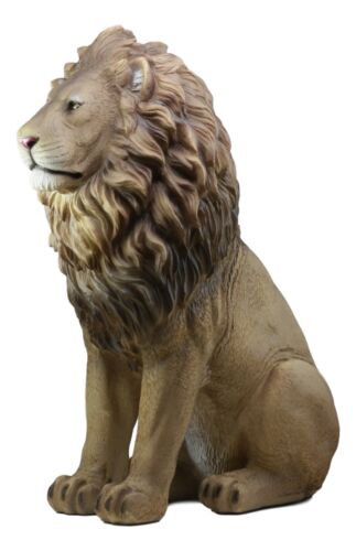 Ebros King Of The Savannah African Pride Lion Statue 20"Tall The Majestic Aslan