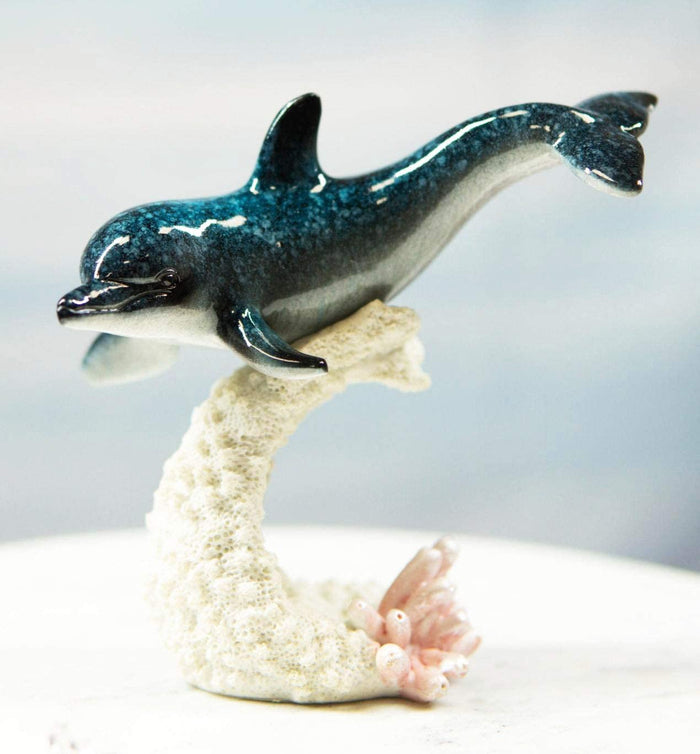 Ebros Marine Ocean Bottlenose Dolphin Swimming Under Sea Figurine Collectible