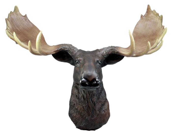 Ebros North American Bull Moose Wall Decor 24"Wide Wall Mount Plaque Sculpture