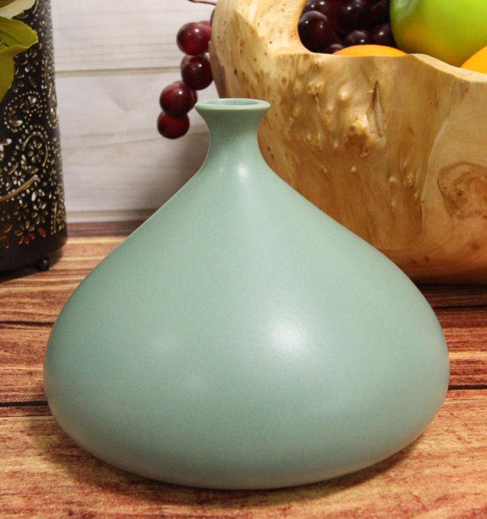 Ebros Teco Art Pottery By Frank Lloyd Wright Matte Glaze Vase (Kiss - Green)