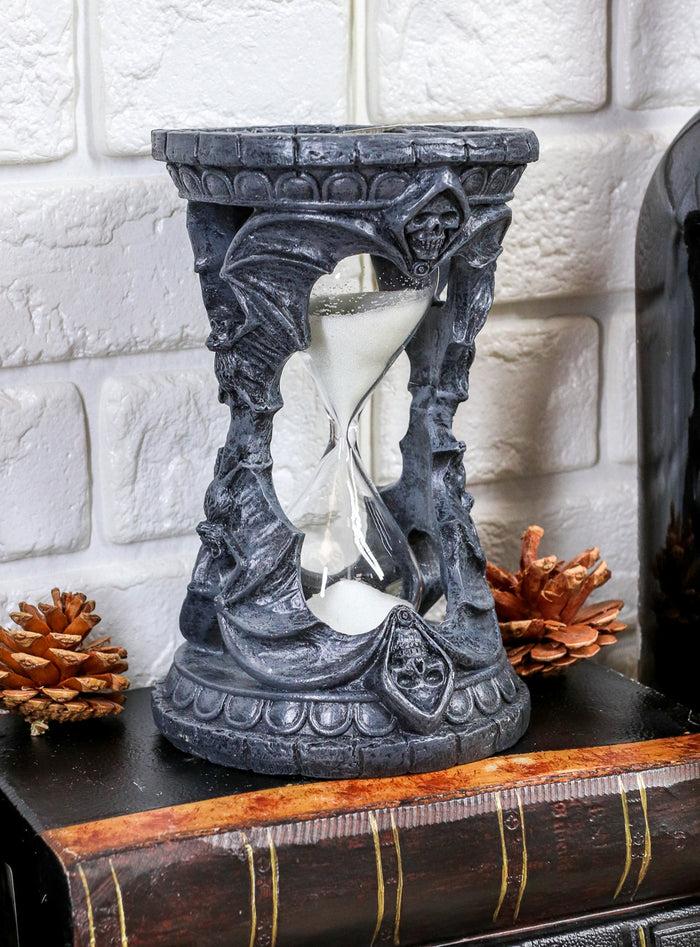 Ebros Time Waits For No Man Grim Reaper Vampire Bats Invertible Sand Timer Figurine