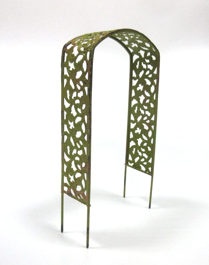 Enchanted Garden Decorative Metal Arbor Mini Fairy Garden Accessory 8" Height