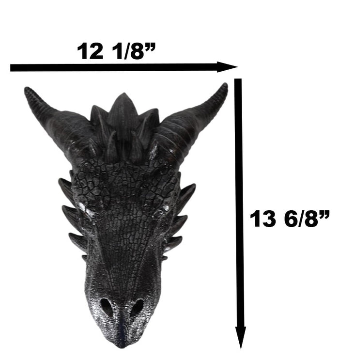 Medieval Fantasy Large Slytherin Basilisk Dragon Malfoy Wall Decor Plaque 13.75"H