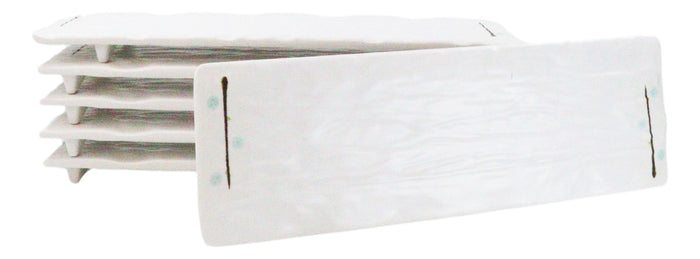 Pack Of 6 Melamine Yukino Hana Rectangular Sushi Entree Serving Platters 12" L