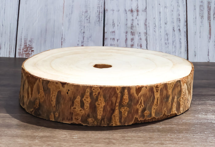 Pack Of 6 Unfinished Natural Wood Slices With Bark 6.25"D DIY Arts And Crafts