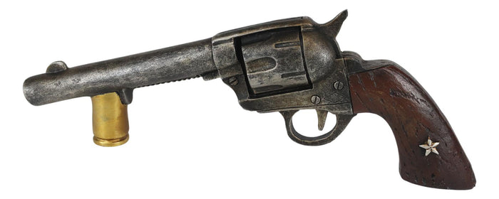 Set Of 2 Rustic Western Cowboy Dual Revolver Pistols Barn Door Bar Pull Handles