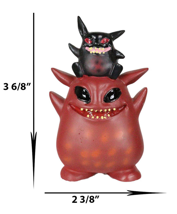 Underbedz Red Devil Umbie Monster With Fitz The Black Devil Protégé Figurine