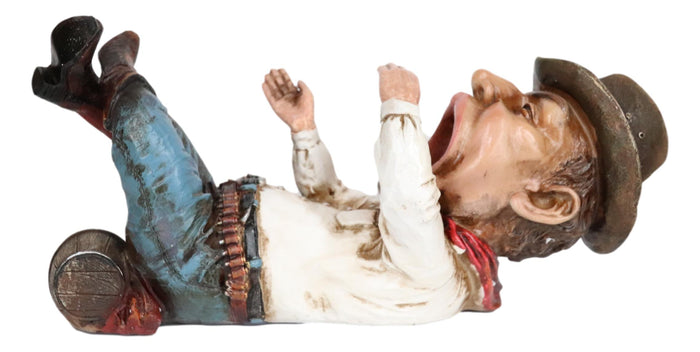 Wild West Country Cowboy Sheriff With Pistol And Hat Western Wine Bottle Holder