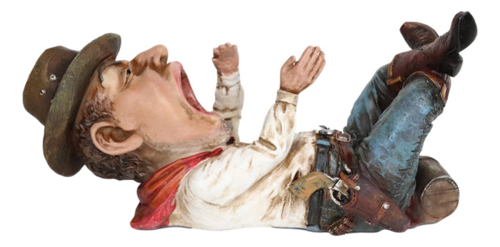 Wild West Country Cowboy Sheriff With Pistol And Hat Western Wine Bottle Holder