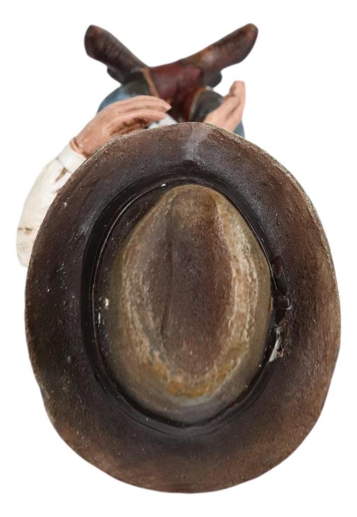 Wild West Country Cowboy Sheriff With Pistol And Hat Western Wine Bottle Holder